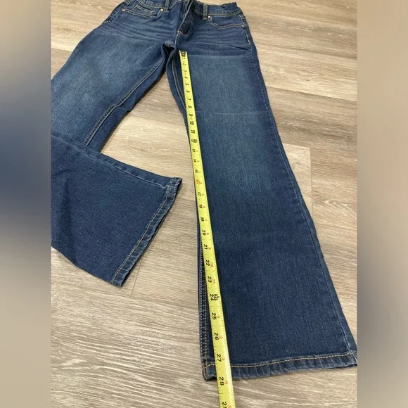 Jordache Classic Blue Bootcut Jeans with Subtle Fading Adjustable Waist Size 18 - Picture 4 of 14